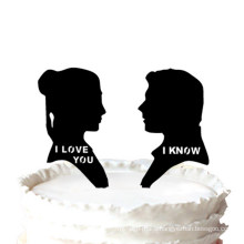 I Love U I Know Wedding Cake Topper